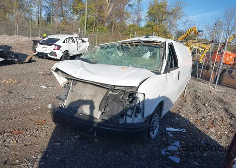 2022 GMC Savana Cargo Rwd 3500 Extended Wheelbase Work Van из США, поврежденный, VIN 1GTZ7HF7XN1225727